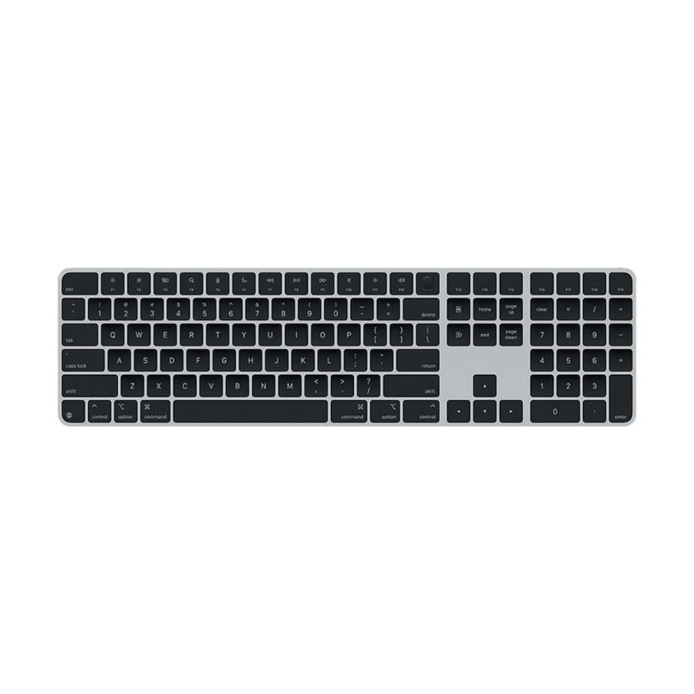 Magic Keyboard with Touch ID and Numeric Keypad for Mac models with Apple silicon - Russian - Black Keys,Model A3119