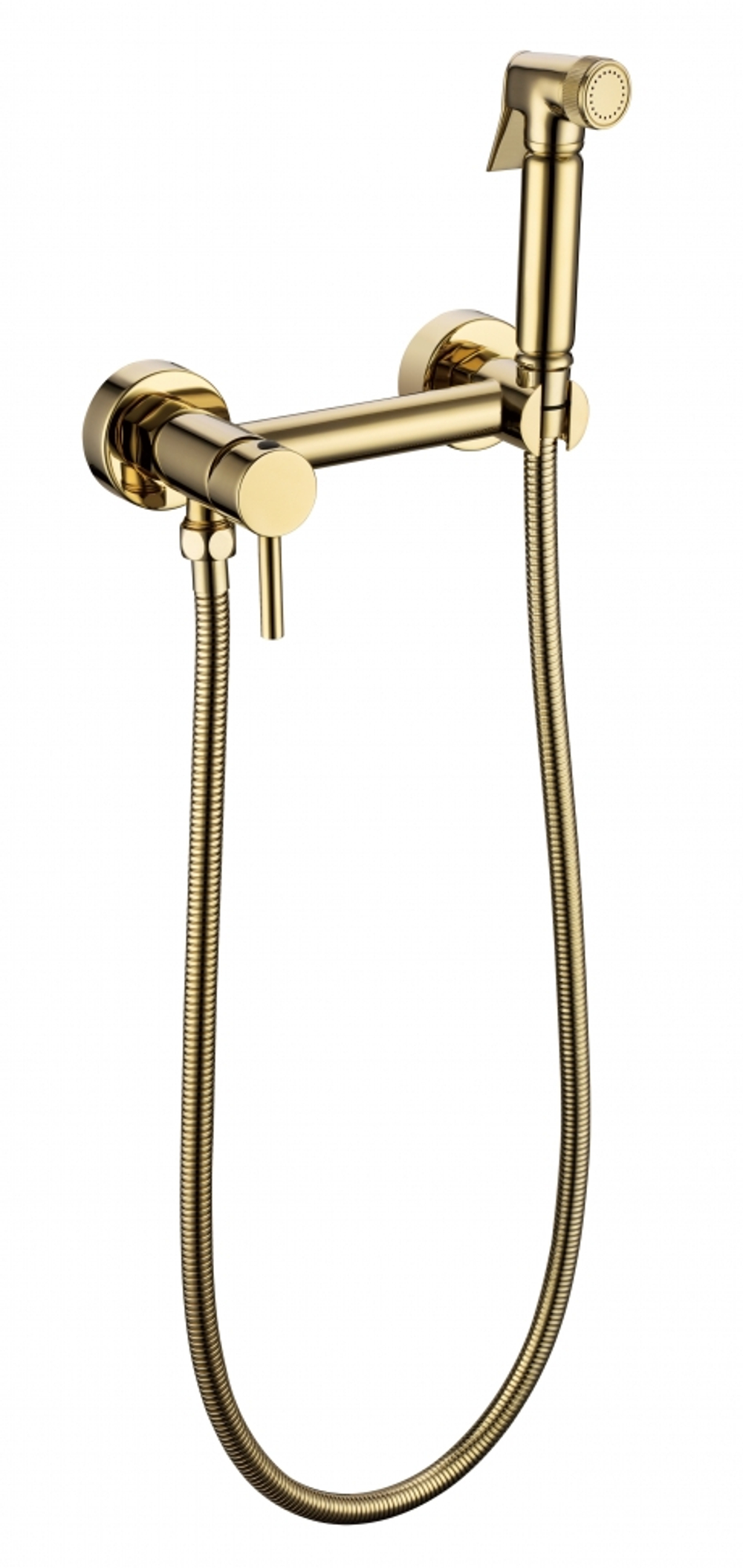 Смеситель с гигиеническим душем Grocenberg GB103N Золото