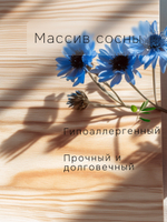 Комод 68х30х62 Раст 3 ящика, массив сосны