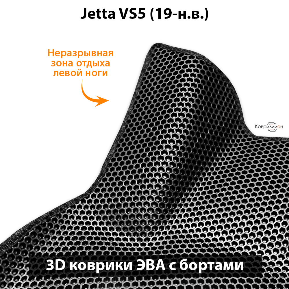 Передние автомобильные коврики ЭВА с бортами для Jetta VS5 (19-н.в.)