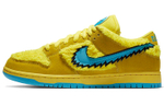 Grateful Dead x Nike Dunk SB Pro "opti yellow” dancing bear non-slip low-top sneakers for men and women with the same yellow and blue