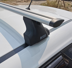 Багажник Интер Спектр на крышу Fiat Doblo 2001-2015 в штатные места 8892 крыловидные дуги 130 см.