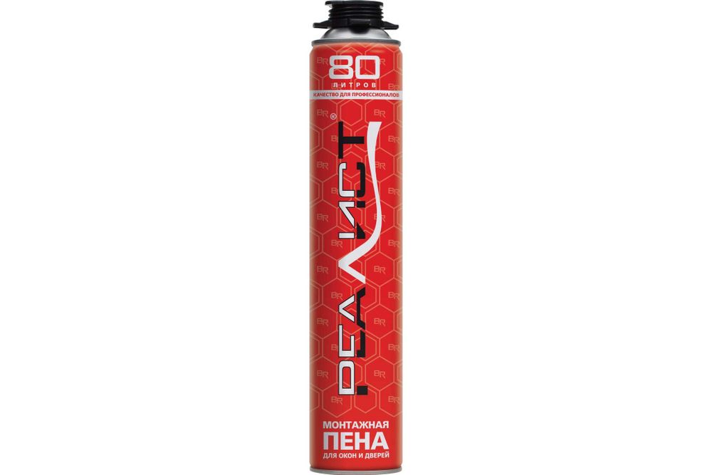 Пена монтажная REALIST PRO Red 80 л 4602009041044