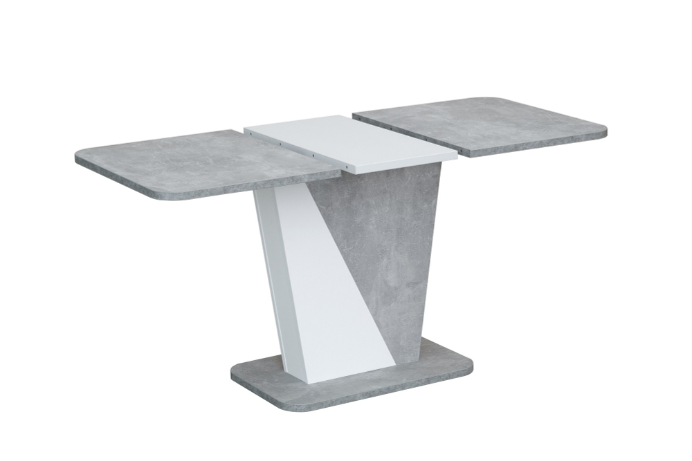 Ст 80.041 Стол обеденный "RICKY", корпус Бетон, Белый