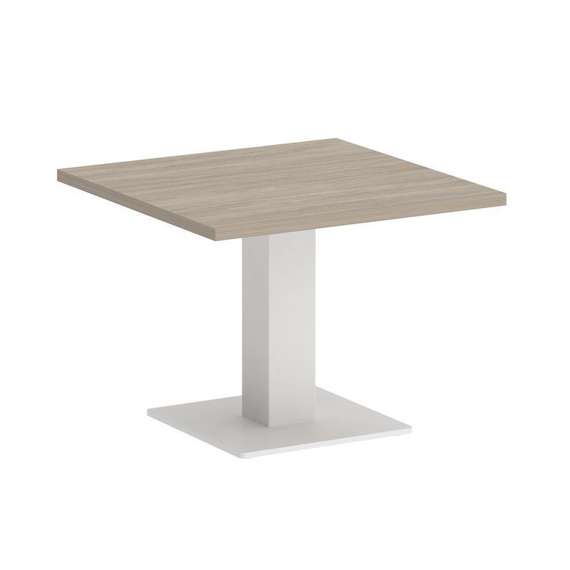 Onix Direct Стол журнальный квадратный O.SJ-2 Дуб Аттик/Металл Белый 600*600*450