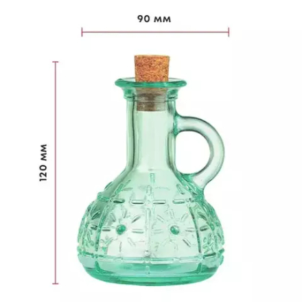 Бутылка для масла «Оливия» стекло 225мл D=9,H=12,L=9,B=9см прозр