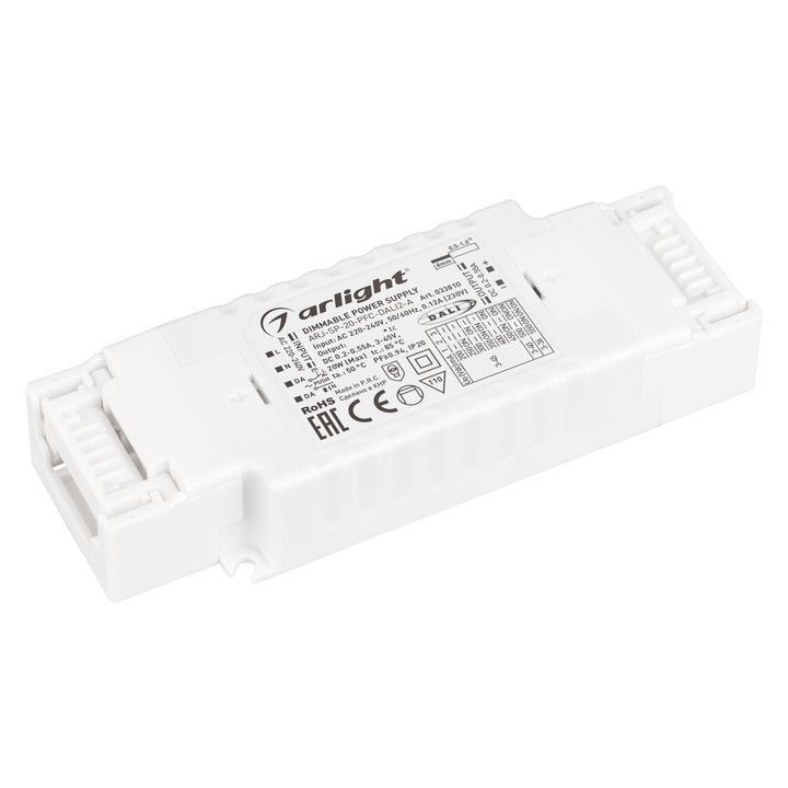 Драйвер Arlight ARJ-SP-20-PFC-Dali2-A 3-45V 20W IP20 0,2-0,55A 033810