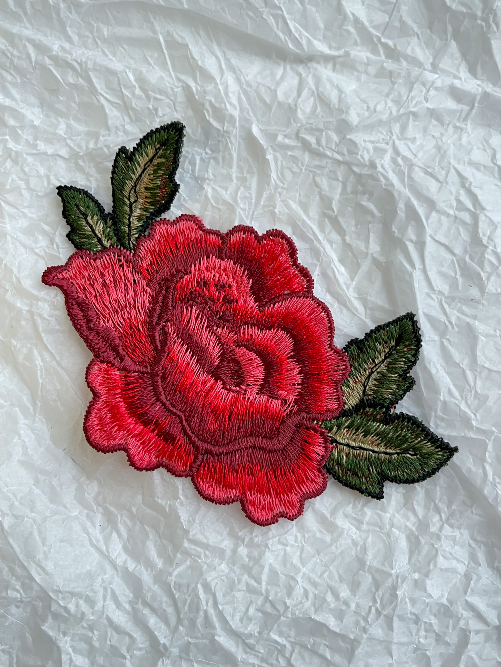 Нашивка роза маленькая 13х9 см