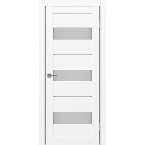 Купить Межкомнатная дверь экошпон Турин 526.122 белый снежный остеклённая