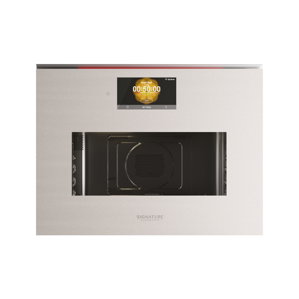 Духовой шкаф с микроволнами и паром Signature Kitchen Suite, 45 см, серебро