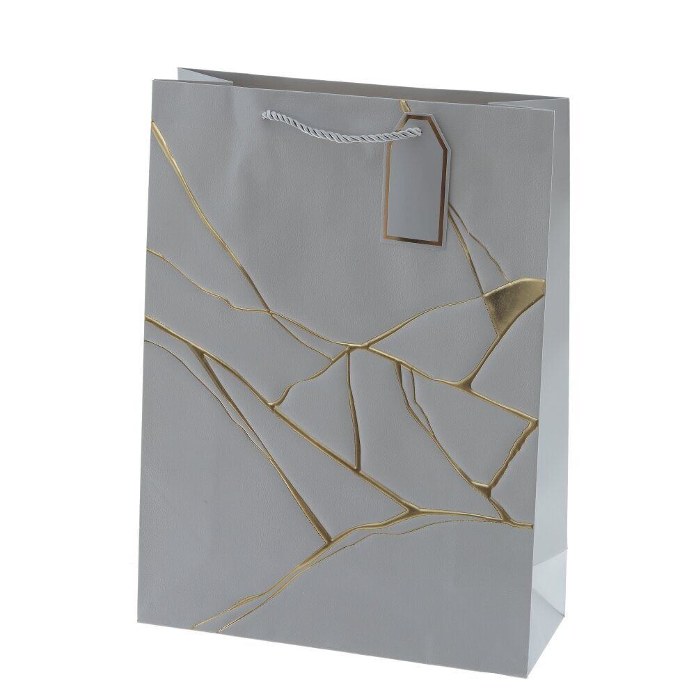 GAEM Пакет подарочный L (бумага 210г/м2, блок 12шт), L31 W12 H42 см, 4в.