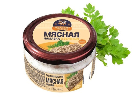 Намазка мясная с зеленью 200г. Белорусская традиция