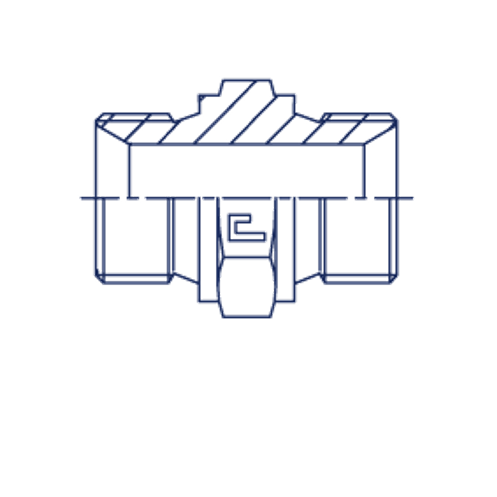 Соединение P BSP 1" BSP 2"