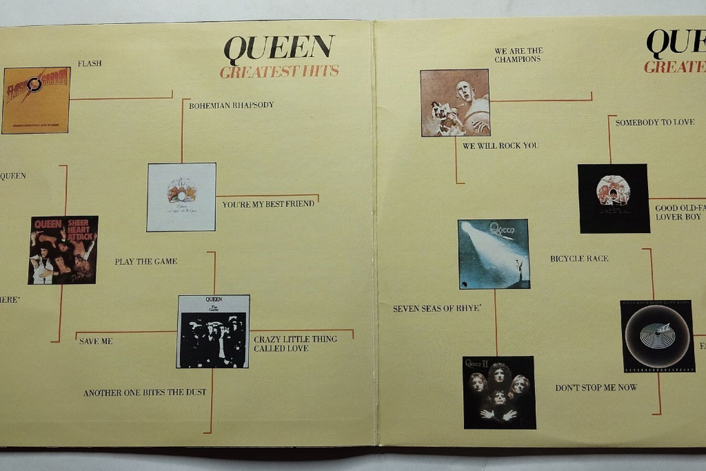 Винтажная виниловая пластинка LP Queen Greatest Hits (Болгария 1989)