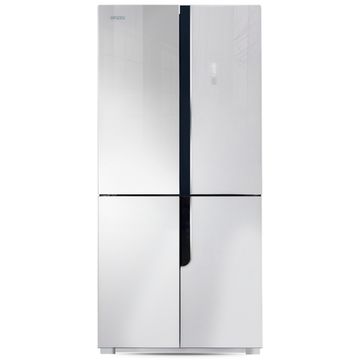 Холодильник Ginzzu NFK-500 White glass