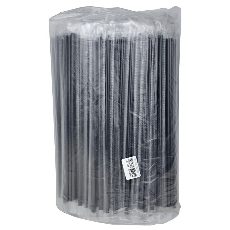 Трубочки Казахстан черные б/гофры в инд упак, d-6*26 500 шт/упак 5 000 шт/кор