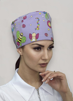 Колпак медицинский | К-117 тередо принт