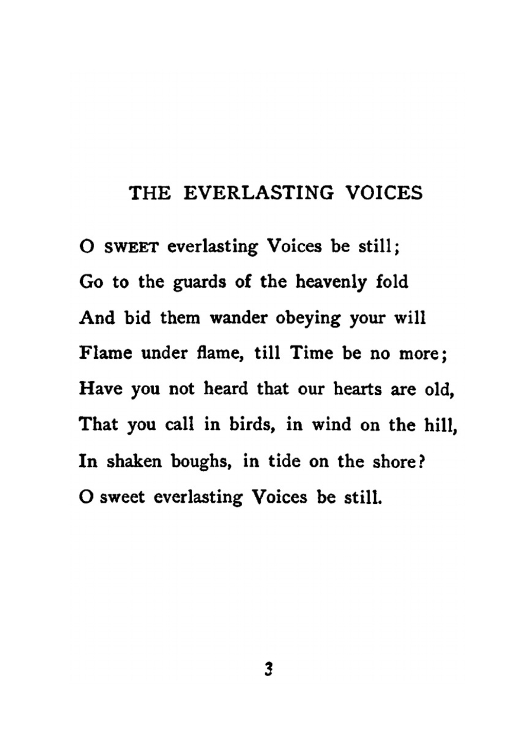 The wind among the reeds | W.B. Yeats