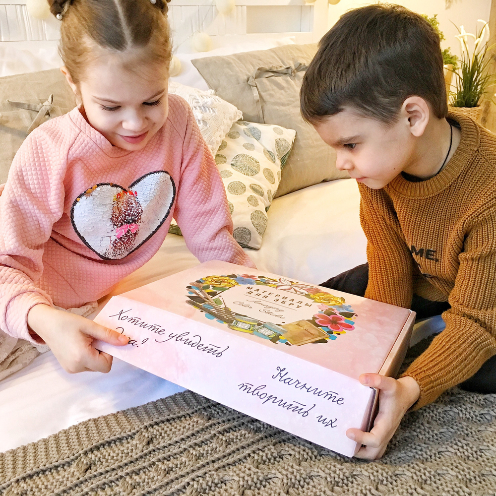 Набор для рисования ЭБРУ Знакомство (7 цветов)