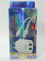 Зарядное уст-во USB +кабель iOS Gfuz CH-58UI (2USB/3A)