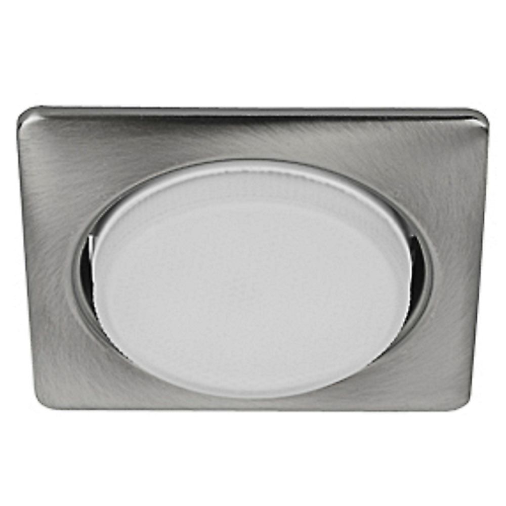 KL71 SN /1 (к) Светильник ЭРА под лампу Gx53 квадр.,220V, 13W,сатин никель | Встраиваемые светильники Для ламп GX53