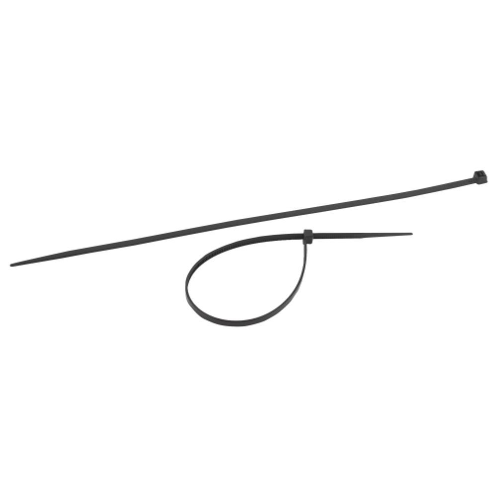 Кабельная стяжка ЭРА 4x300 чёрная 25 штук | Кабельные стяжки (хомуты)