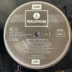 Винтажная виниловая пластинка LP The Beatles For Sa le (Germany 1987) DMM