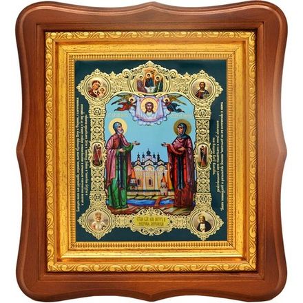 Икона Петр и Февронья Святые Муромские чудотворцы.