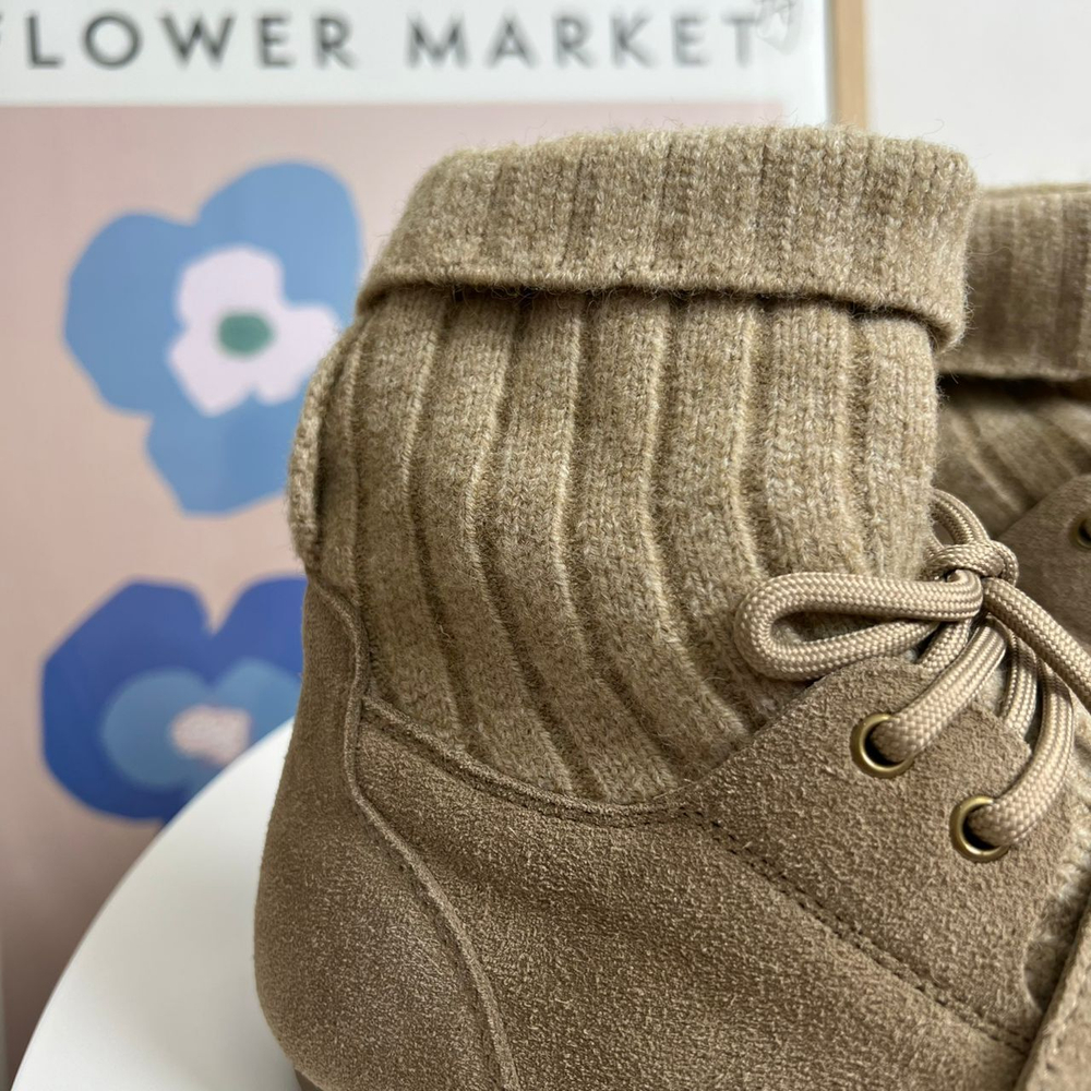 Женские замшевые ботинки Ortosalon 116A-12 коричневые