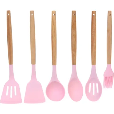 Набор кухонных принадлежностей 12шт «Felicità» розовый