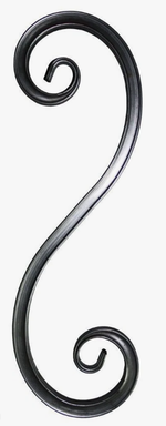 кованый элемент волюта 225х80