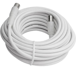 Антенный удлинитель 3с2v белый L10м. штекер-гнездо 1132-1 Dori