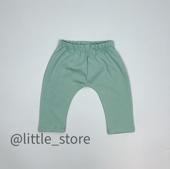 Штанишки хлопковые "Весенняя зелень" холодная мята