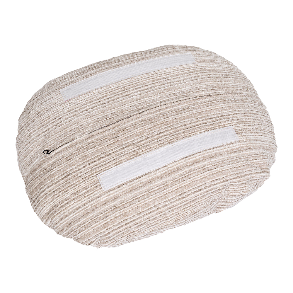 Оттоманка BLISS серый, экокожа, шенилл