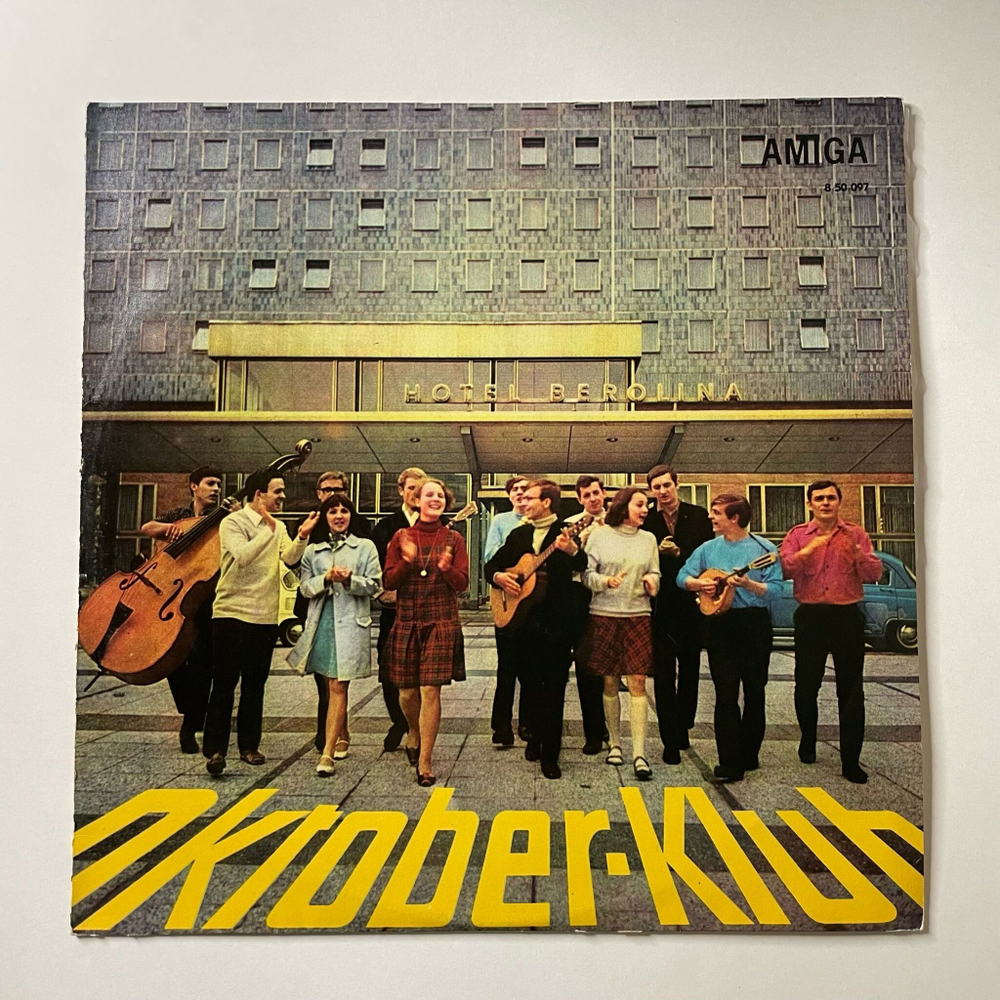 Винтажная виниловая пластинка LP Oktober Klub Песни Вокального Клуба Октябрь (ГДР 1967)