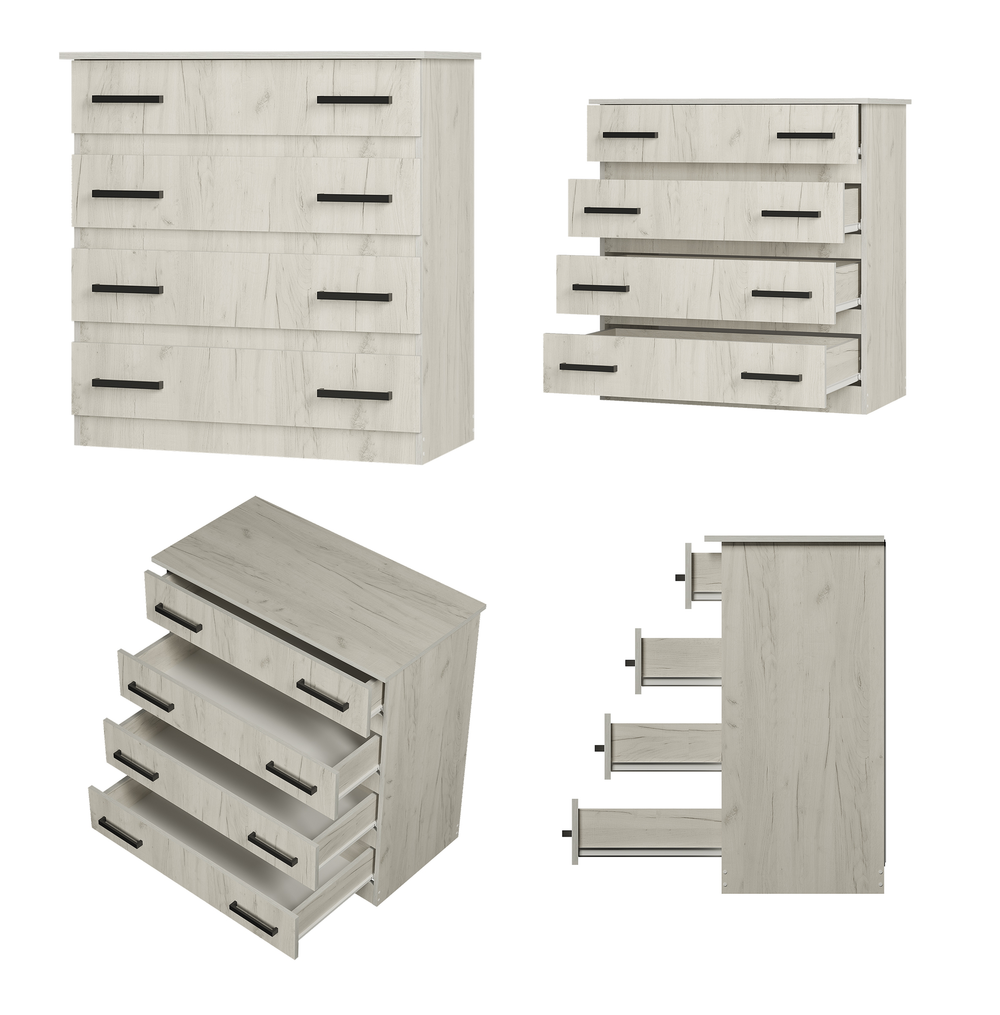 Комод Стандарт 6 дуб крафт белый