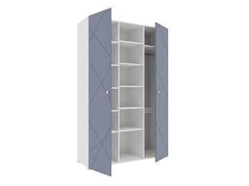 Абрис ПМ-332.25 исп.4 Шкаф комбинированный (Дуб Адриатика синий/белый)