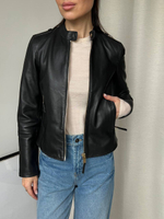 Кожаная куртка Massimo Dutti, XS