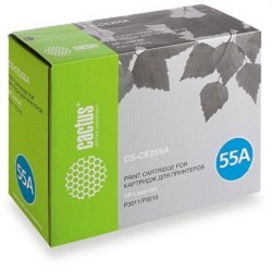 CACTUS CE255A Картридж (CS-CE255AS) для LaserJet P3011/P3015, черный, 6000 стр.