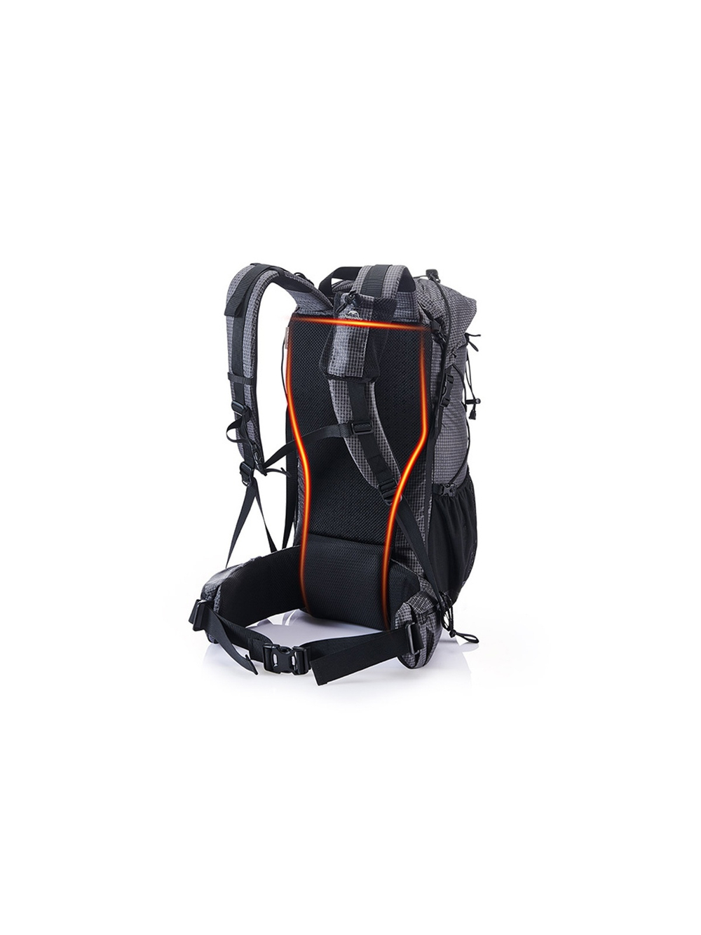 Рюкзак Naturehike Rock Series NH19BP095 60-65 л с рамой, dyneema,  черный, 6927595761649