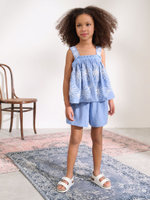 Топ и шорты в комплекте для девочки Next AG5-749, Голубой