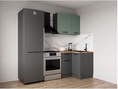 Кухонный гарнитур угловой Изумруд 1000х1000 мм (38мм)