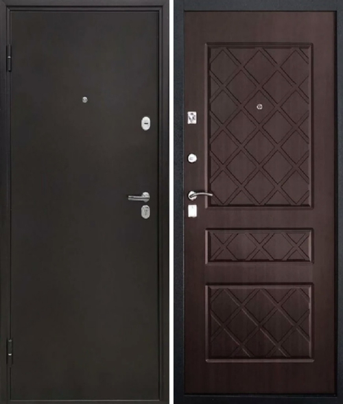 Входная дверь Город Мастеров ВИКТОРИЯ 800*2000 Медь антик- Венге