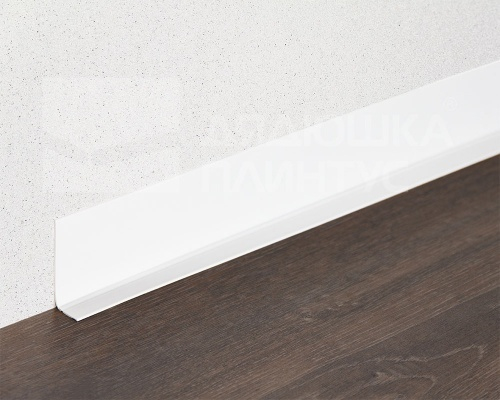 Плинтус ПВХ гибкий Флекс 50мм 24,0 м , Белый