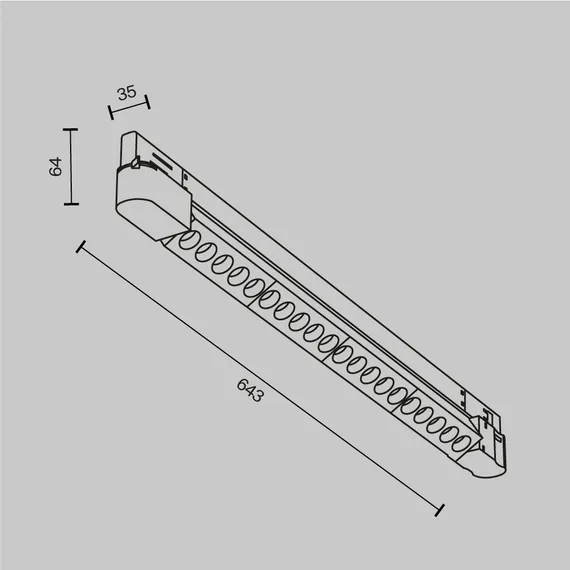 Трековый светильник Technical TR195-3-20W2.7K-M-B