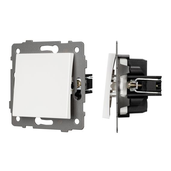 Механизм выключателя одноклавишный перекрёстный SWT-MKX1-PL-WH-V (250V, 10A) Arlight 049875