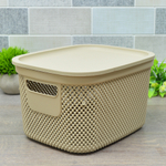 Корзина 6л с крышкой "Лофт"