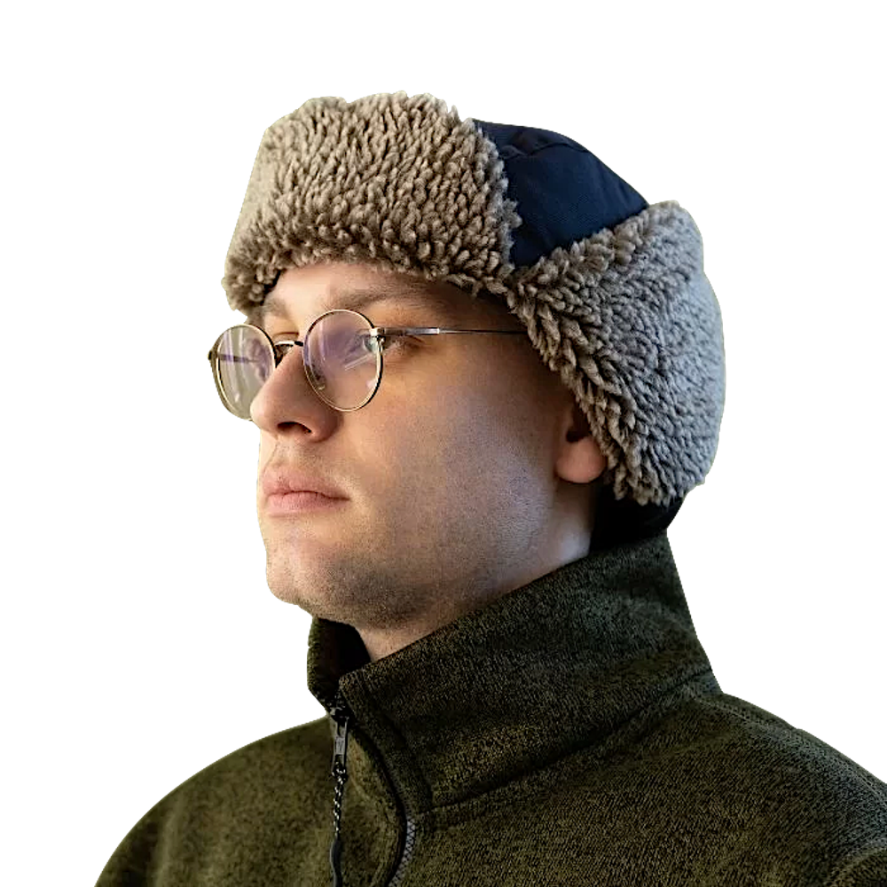 Шапка-ушанка Nordman ШБ-1 XL Синий