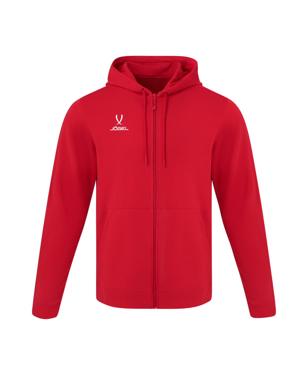 Флисовое худи на молнии ESSENTIAL Cotton Fleece FZ Hoodie, красный