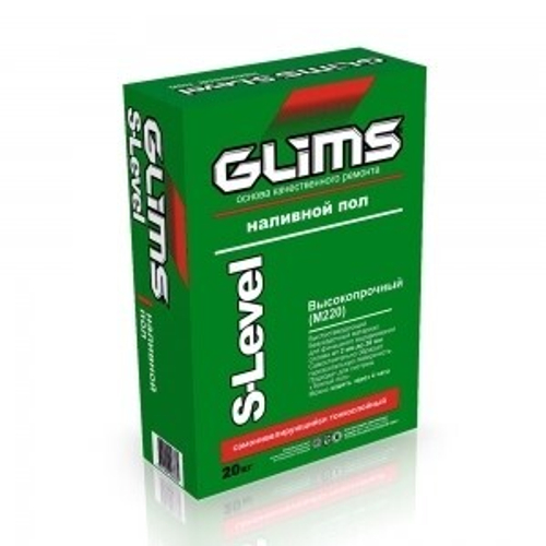 Наливной пол Glims-S-Level тонкослойный 20кг